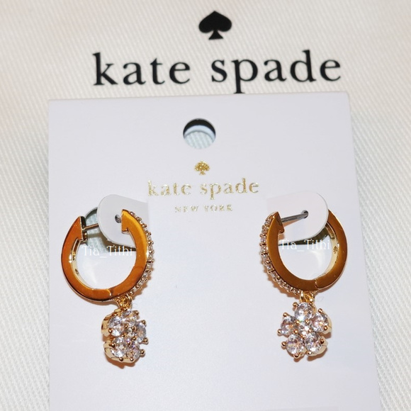 Kate Spade Flower Huggies - Picture 3 of 4